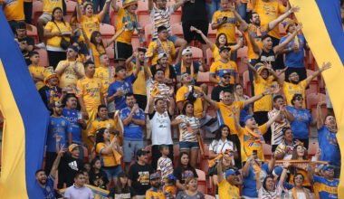 fan shows topless to celebrate tigres goal